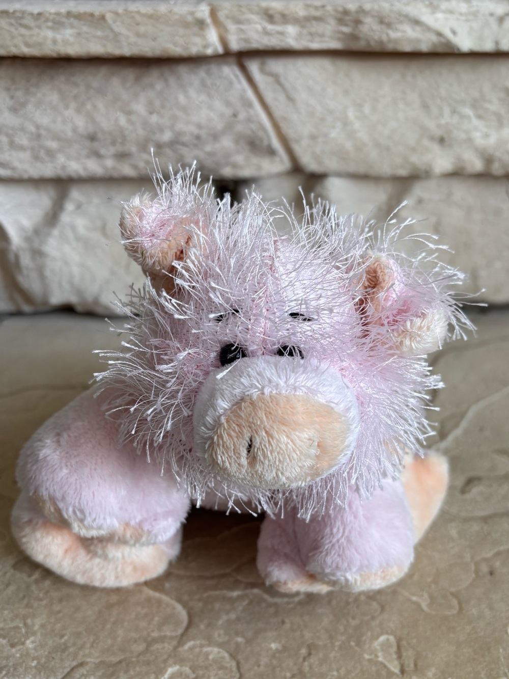 Ganz Webkinz Plush Fluffy Pig HM002 Without Code